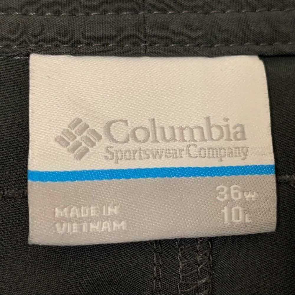 Columbia Regular Fit City Gray Men’s Hiking Shorts, Size 36 - Picture 11 of 13